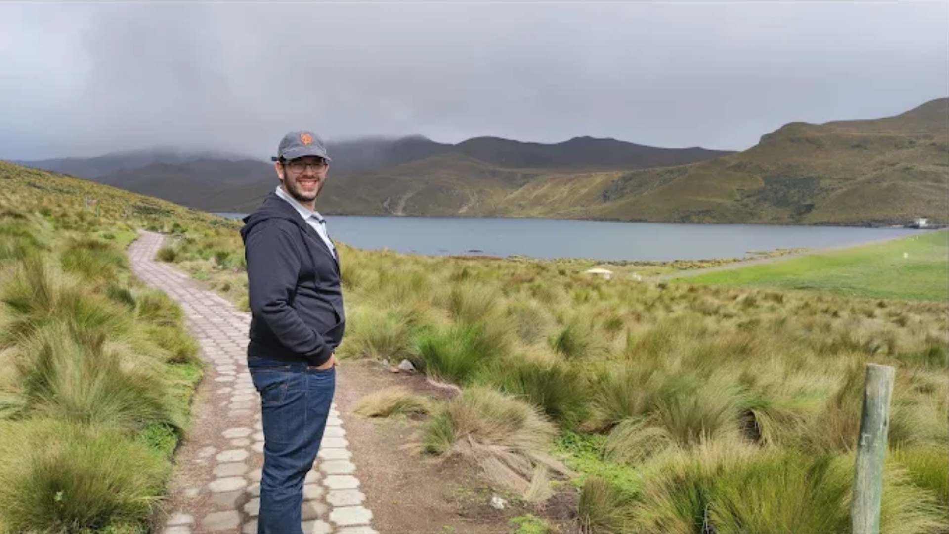 Tourist at Antisana